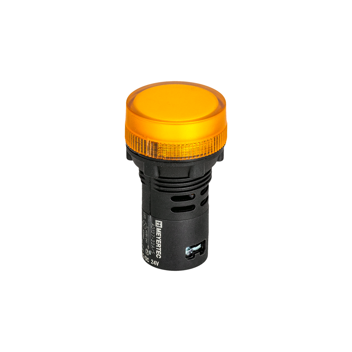 Сигнальная LED лампа, желтый, 24V AC/DC IP65